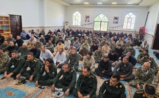 تجدید میثاق پاسداران و بسیجیان سرپل‌ذهاب با ولایت و راه شهیدان
