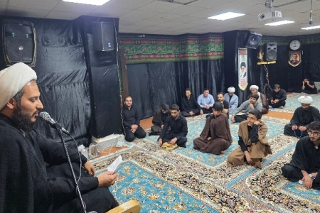 مجلس عزای حضرت رقیه(س) در حوزه علمیه باقرالعلوم(ع) سرپل‌ذهاب برگزار شد