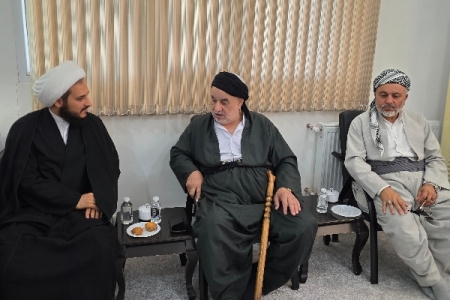 دیدار ائمه جمعه و معتمدین اهل سنت با امام جمعه سرپل‌ذهاب