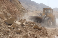 کلنگ زنی پروژه تعریض گردنه  پاطاق سرپلذهاب 