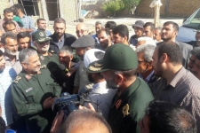 حضور فرمانده سپاه درمناطق زلزله زده سرپل ذهاب/افتتاح مساکن احداثی