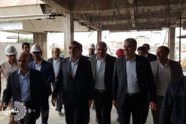 بازدید وزیر بهداشت از روند بازسازی و مقاوم سازی بیمارستان شهدای سرپل ذهاب 