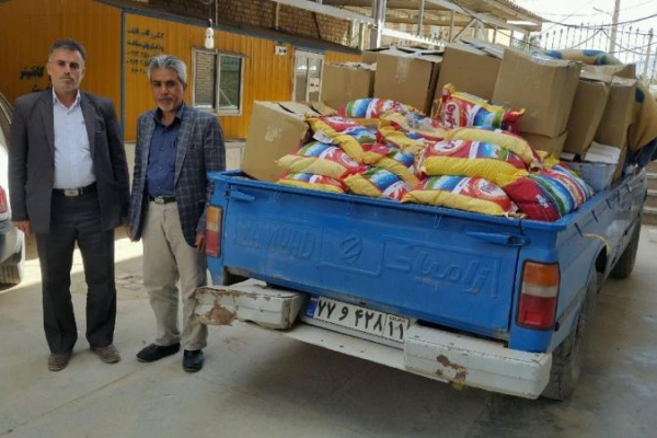 توزیع 250 بسته مواد غذایی بین مددجویان کمیته امداد سرپل ذهاب همزمان با حلول ماه مبارک رمضان