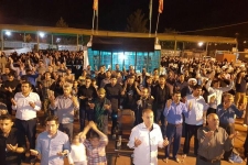 زمزمه جوشن کبیر و اشک عاشقان در سومین شب قدر/شهرستان سرپل ذهاب سراسر در حزن و ماتم شد+تصاویر