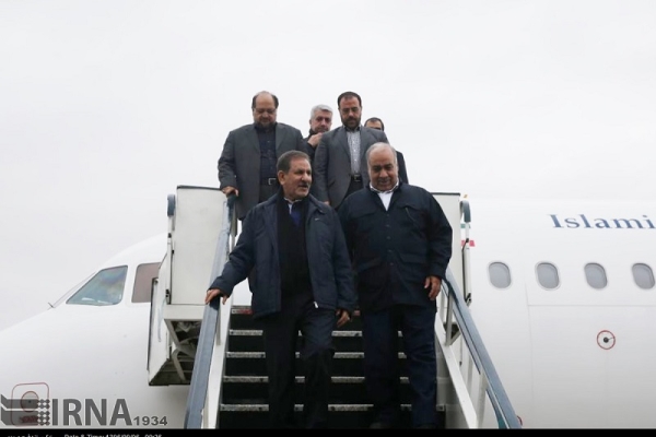 معاون اول رییس جمهوری وارد کرمانشاه شد