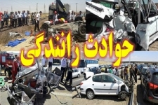 ۲ کشته و ۲ مجروح در آتش سوزی خودرو سواری در محور محلات - خمین