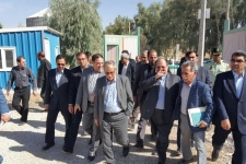 بازدید وزیر صنعت معدن تجارت از واحدهای شهرک صنعتی شهرستان زلزله زده سرپل ذهاب