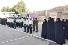 صبحگاه مشترک نیروهای نظامی و انتظامی در سرپل ذهاب برگزار شد