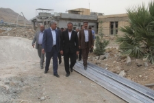 بازدید ریاست دانشگاه علوم پزشکی کرمانشاه از بیمارستان شهدا سرپل ذهاب