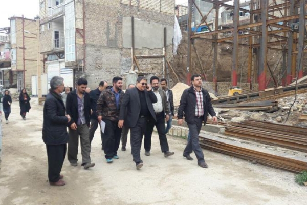 بازدید معاون عمرانی استانداری کرمانشاه ازمحلات تحت پوشش بازسازی بنیاد مسکن استان خراسان رضوی مستقر در شهر سرپل ذهاب 