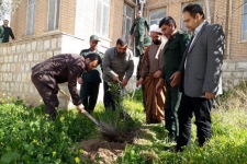 کاشت نهال به یاد شهدای شهرستان سرپل ذهاب