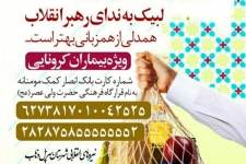 راه اندازی پویش کمک مومنانه به همت قرارگاه فرهنگی حضرت ولیعصر(عج) در سرپلذهاب ویژه بیماران کرونایی
