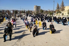 سوگ و عزای مردم سرپلذهاب در اولین سالگرد شهادت سردار دلها / طنین نوای یااباعبدالله الحسین (ع) در آسمان شهر