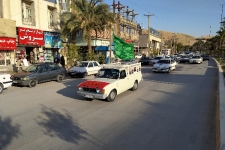 راه اندازی کاروان خودرویی به مناسبت سالگرد شهادت شهید حاج قاسم سلیمانی و یارانش در شهرستان سرپل ذهاب