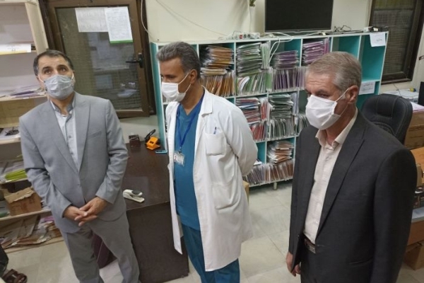 بازدید سرزده  فرماندار بهمراه معاون سیاسی ، امنیتی فرمانداری سرپل‌ذهاب از بیمارستان شهدای شهرستان