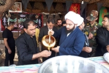 بازدید امام جمعه ، فرماندار و فرمانده تیپ ۷۱ پ.م پادگان ابوذر از مرز خسروی