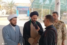 برگزاری برنامه های مختلف فرهنگی و ارائه خدمت در موکب الحسین شهدا فراجا در نقطه صفر مرزی در پایانه خسروی