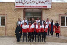 دیدار فرماندار سرپل ذهاب با رئیس و کارکنان جمعیت هلال احمر شهرستان