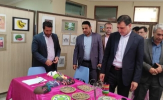برگزاری نمایشگاه دست سازه ها وآثار هنری برگزیده ی دانش آموزان دختر شهرستان سرپل ذهاب