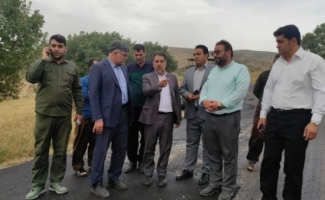 بازدید مسئولین استانی و نماینده مردم در مجلس شورای اسلامی از روند آسفالت راه های روستایی در حوزه انتخابیه سرپل ذهاب و گیلانغرب