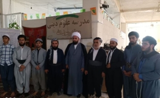 دیدار رئیس شورای سیاستگذاری ائمه جمعه استان کرمانشاه با طلاب حوزه علمیه محمد رسول الله(ص) اهل سنت شهرستان