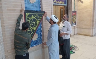 رخت سیاه ماتم بر تن مساجد و تکایا؛ سرپل‌ذهاب در آستانه محرم حال و هوای عاشورایی گرفت