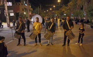 مراسم شب عزاداری شب پنجم محرم در شهرستان سرپل‌ذهاب