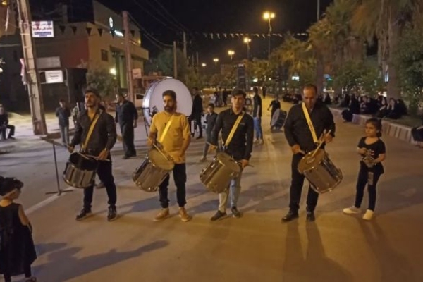 مراسم شب عزاداری شب پنجم محرم در شهرستان سرپل‌ذهاب