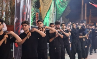مراسم عزاداری شب هشتم محرم در شهرستان سرپل‌ذهاب