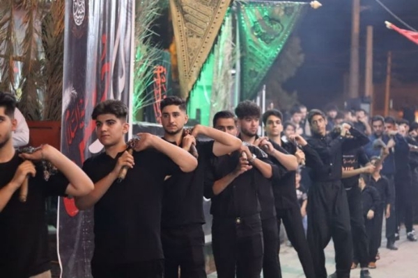 مراسم عزاداری شب هشتم محرم در شهرستان سرپل‌ذهاب
