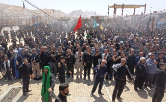 مراسم عزاداری تاسوعای حسینی در شهرستان سرپل‌ذهاب برگزار شد