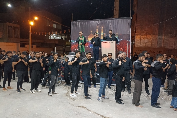عزاداری شب نهم ماه محرم در سرپل‌ذهاب