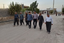 بازدید بخشدار مرکزی شهرستان از مناطق روستایی و پیگیری مشکلات روستائیان