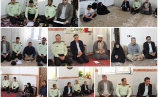 دیدار مسئولان شهرستان سرپل ذهاب با خانواده شهدای فراجا