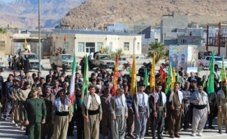 گردهمایی نمایش اقتدار بسیجیان در سرپل ذهاب برگزار شد