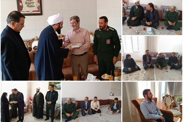 دیدار امام جمعه موقت و رییس شورای سیاستگذاری ائمه جمعه استان کرمانشاه با خانواده های شهدا و جانبازان سرپلذهاب