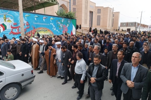 برگزاری راهپیمایی مردم سرپل ذهاب در محکومیت اقدام تروریستی گلزار شهدای کرمان