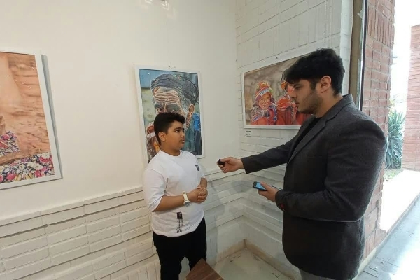 نوجوان کرمانشاهی صاحب‌سبک هایپر رئال در نقاشی