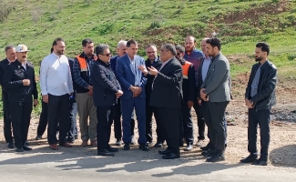 بازدید مسئولین راه استان از نقاط حادثه خیز شهرستان