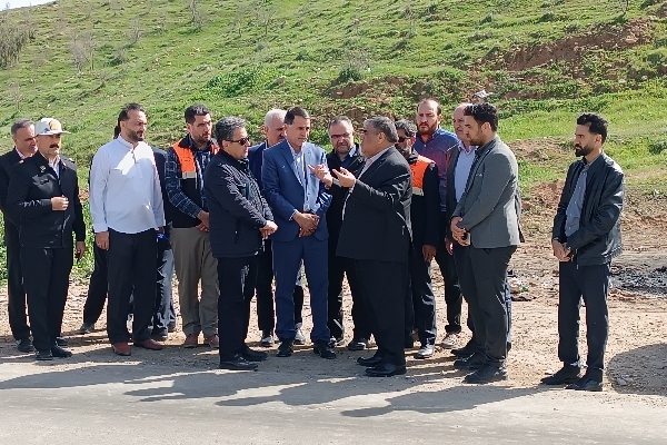 بازدید مسئولین راه استان از نقاط حادثه خیز شهرستان