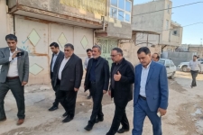 بازدید میدانی معاون وزیر راه و شهرسازی از بافت فرسوده شهرستان