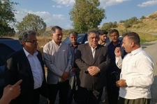 بازدید میدانی مسئولین از وضعیت راه‌های مواصلاتی شهرستان
