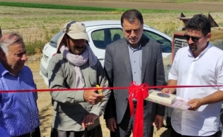 بهره برداری از دو طرح سیستم آبیاری تحت فشار اراضی کشاورزی در سرپل‌ذهاب