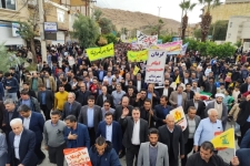 حضور پرشور مردم سرپل‌ذهاب در یوم الله ۱۳ آبان