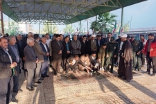 گلباران مزار شهدای سرپل‌ذهاب بمناسبت هفته بسیج