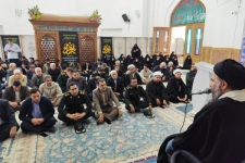 دیدار مسئولین و بسیجیان سرپل‌ذهاب با امام جمعه شهرستان به مناسبت هفته بسیج