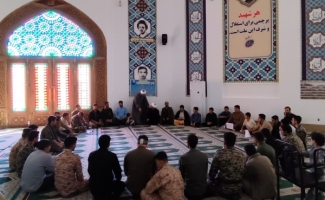 حضور پرشور بسیجیان شهرستان سرپل‌ذهاب در مصلی نماز جمعه حرم مطهر احمدابن اسحاق (ره)