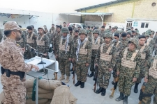 اعزام بسیجیان گردان امام حسین(ع) سرپل‌ذهاب به رزمایش پیامبر اعظم ۱۹ در منطقه عمومی ازگله