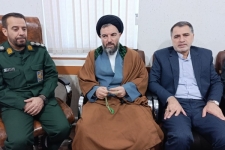 دیدار امام جمعه و مسئولین سرپل‌ذهاب با فرمانده سپاه ناحیه به مناسبت روز پاسدار