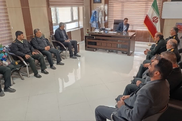 دیدار فرمانده انتظامی شهرستان سرپل‌ذهاب با رحیمی فرماندار سرپل‌ذهاب